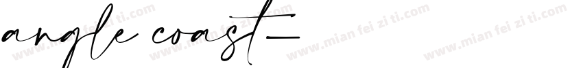 angle coast字体转换